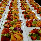 Start your morning meetings off with a energizing fresh fruit plate